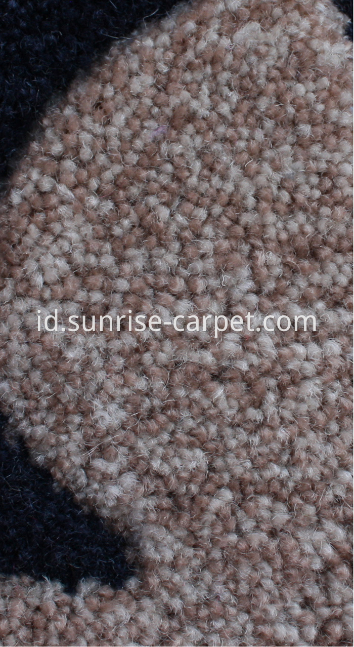 Polyester Hand Tufted Carpet with color mix yarn